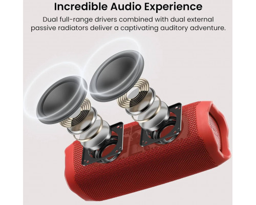Tozo PA2 BT Portable Bluetooth Speaker Red