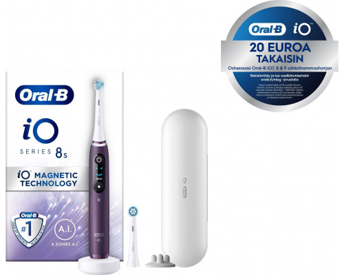 Oral-B iO Series 8s electric toothbrush, purple