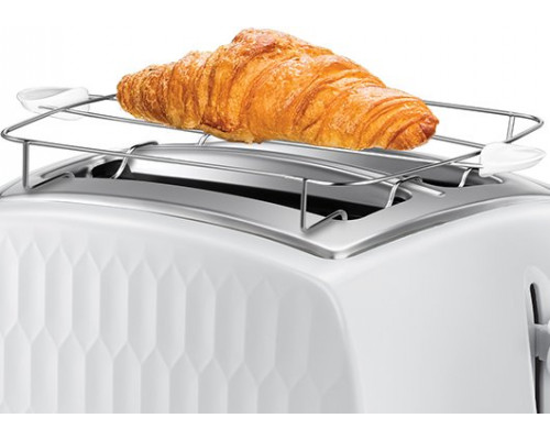 Russell Hobbs 26060-56, 2 slice(s), White, Plastic, Stainless steel, Level, Rotary, 850 W