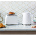 Russell Hobbs 26060-56, 2 slice(s), White, Plastic, Stainless steel, Level, Rotary, 850 W