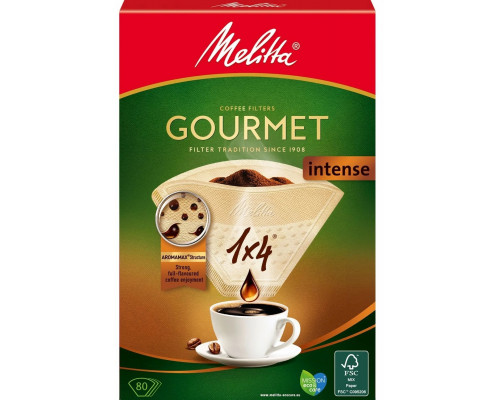 Melitta Akcesoria do ekspresów Kaffefilter Gourmet Intense 1X4 (098056)