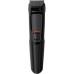 Philips MULTIGROOM Series 3000 MG3711/15, Black, Rectangle, Beard, Ear, Eyebrow, Nose, Stainless steel, Battery, 60 min