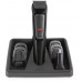 Philips MULTIGROOM Series 3000 MG3711/15, Black, Rectangle, Beard, Ear, Eyebrow, Nose, Stainless steel, Battery, 60 min