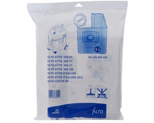 Nilfisk filterposer 5stk/pak - For attix3
