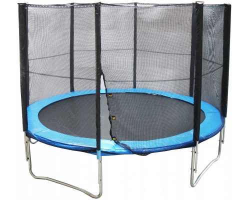 Zestaw Trampolina Siatka Osłona na Sprężyny Ochronna Trwała KUBISPORT 366cm