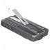 Dudao K29 10000mAh PD 20W z MagSafe z metalową obudową, podstawką i wbudowanymi kablami USB-C/Lightning - silver