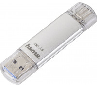 Hama C-Latea pamięć USB Type-C USB 3.1/USB 3.0, 128 GB, 40 MB/s, srebrna