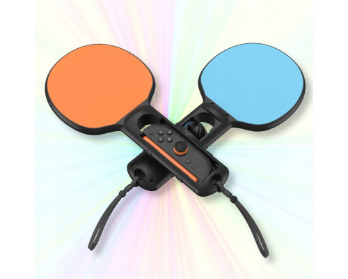 YAXO Handles for Joy-Con TENNIS SET for NS/NS2 Inferno Orange&Hydro Blue