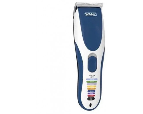 Plaukų Kirpimo Mašinėlė - Wahl Color Pro Cordless 9 Ilgiai Sidabrinė/Mėlyna