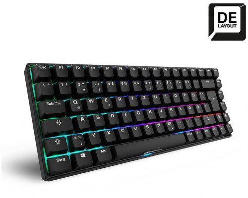 Sharkoon SKILLER SGK50 S3 PBT (schwarz. DE-Layout. Gateron G Pro 3.0 Yellow)