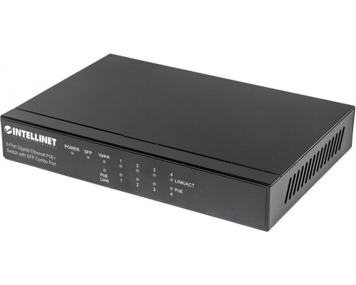 Switch Intellinet Network Solutions Gigabit 5-port PoE+ ze slotem SFP Combo (561174)