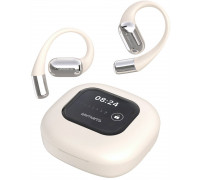 4smarts Open-Ear Bluetooth Kopfhörer SkyBuds AI Screen, beige