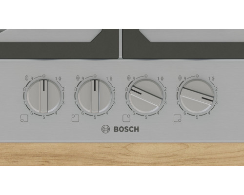 Bosch Serie 6 PCP6A5I90 płyta kuchenna Stal nierdzewna Wbudowany 58 cm Gaz 4 stref(y)