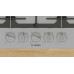 Bosch Serie 6 PCQ7A5I90 płyta kuchenna Stal nierdzewna Wbudowany 75 cm Gaz 5 stref(y)
