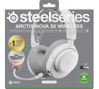Steelseries Arctis Nova 3X Opaska na głowę Muzyka/dzień powszedni Bluetooth White