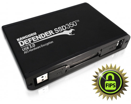 iStorage Kanguru DEFENDER SSD350 2 TB Micro-USB B 3.2 Gen 1 (3.1 Gen 1) Black