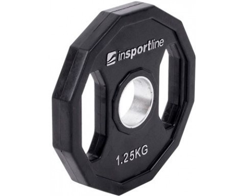 inSPORTline Rubberized load olympic Ruberton 1,25 kg black (15895)