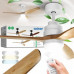 Plustek WENTYLATOR SUFITOWY ZCF 7602 40W 132cm LED 18W BUK/BIAŁY
