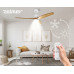Plustek WENTYLATOR SUFITOWY ZCF 7602 40W 132cm LED 18W BUK/BIAŁY