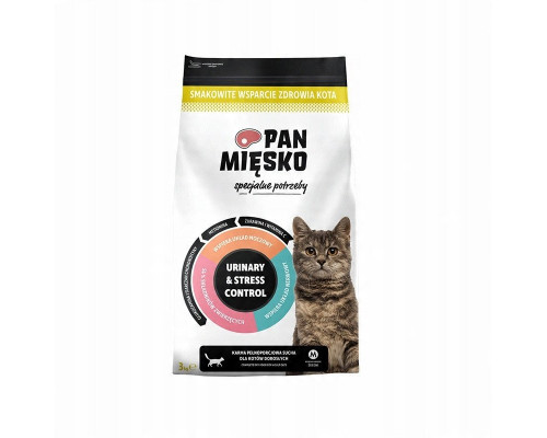 Food sucha dla kota Specjalne potrzeby Urinary & Stress Control (dorosły) 3kg