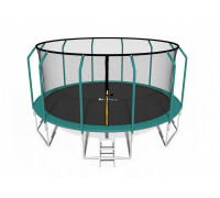 Garden trampoline dla dzieci 374cm with outer mesh i drabinką