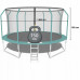 Garden trampoline dla dzieci 374cm with outer mesh i drabinką