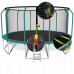 Garden trampoline dla dzieci 374cm with outer mesh i drabinką