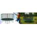 Garden trampoline dla dzieci 374cm with outer mesh i drabinką