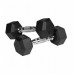 Dumbbells cast iron gumowane HEX 2x2.5 kg REBEL ACTIVE