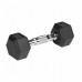 Dumbbells cast iron gumowane HEX 2x2.5 kg REBEL ACTIVE