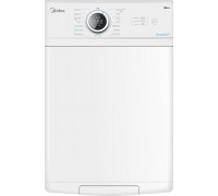 Midea Washing Machine | MF100T60B/W-HR | Energy efficiency class A | Top loading | Washing capacity 6 kg | 1200 RPM | Depth 61 cm | Width 40 cm | Display | LED | Steam function | White