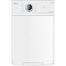 Midea Washing Machine | MF100T60B/W-HR | Energy efficiency class A | Top loading | Washing capacity 6 kg | 1200 RPM | Depth 61 cm | Width 40 cm | Display | LED | Steam function | White