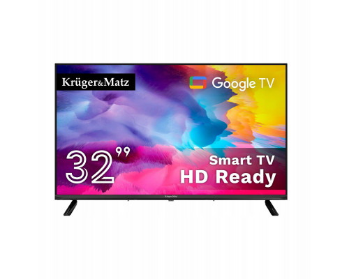 Kruger&Matz 32" HD Google TV 5.0, DVB-T2/S2/T/C H.265 HEVC