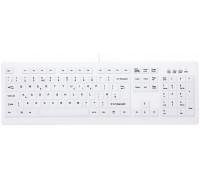 CHERRY AK-C8100F-UVS-W/UK klawiatura Medyczna USB QWERTY British English Biały