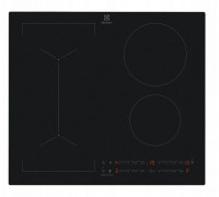 Electrolux 600 Series SaphirMatt  Hob2Hood  platums 59 cm  bez ramja  melna - Iebuvejama indukcijas plits virsma