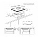 Electrolux 600 Series SaphirMatt  Hob2Hood  platums 59 cm  bez ramja  melna - Iebuvejama indukcijas plits virsma