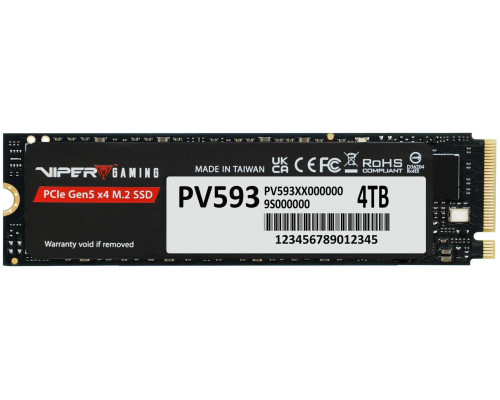 SSD Patriot Viper PV593 4TB M.2 2280 PCI-E x4 Gen5 NVMe (PV593P4TBM28H)