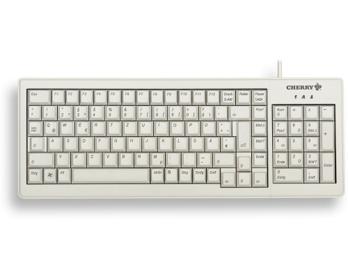 Cherry CHERRY XS Complete G84-5200 - - PS/2, USB - Francuski - Jasnoszary