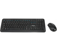 Targus KM610 - Zestaw klawiatury i myszy - kombinacja - full size - bezprzewodowy - 2.4 GHz - QWERTY - hiszpański - czarny