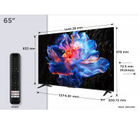 TCL 65P69K 165,1 cm (65") 4K Ultra HD Smart TV Wi-Fi Czarny