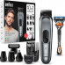Braun Trimmer 10-in-1 MGK7220 Cordless Number of length steps 13 Black/Silver