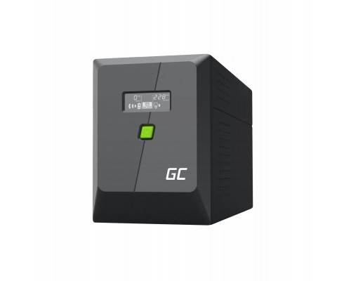 charger emergency UPS Greencell 1500VA 900W PowerProof z wyświetlaczem LCD