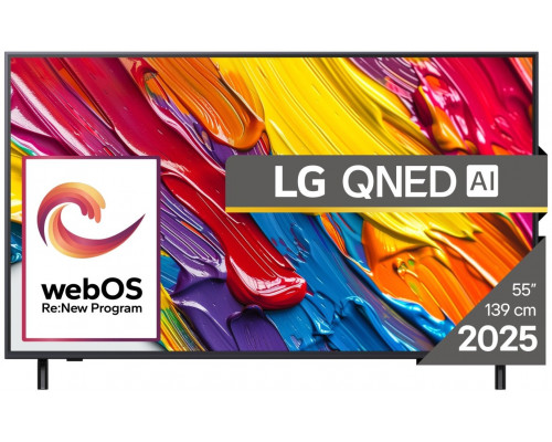 LG QNED82 AI  55''  4K UHD  QNED  melna - Televizors  55QNED82A3B.AEU (8806096353103)