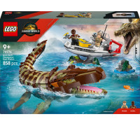 LEGO Misja na łodzi i model mozazaura