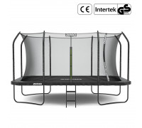 Garden trampoline Zipro Jump Pro Quadro with inner mesh 427 x 244 cm
