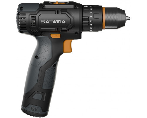 Batavia 12V combi drill 2.0 set (1 x battery 2Ah / 1 x USB charging cable)