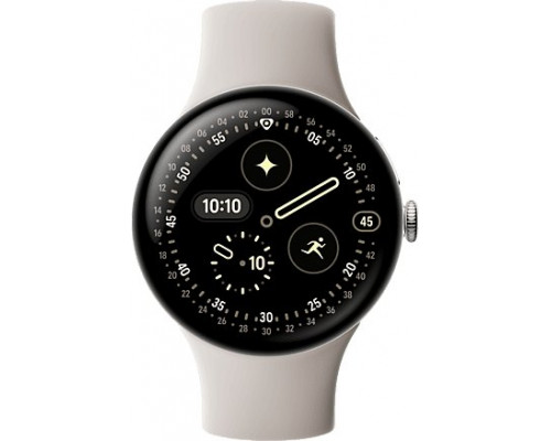 Google Pixel Watch 4 45MM WiFi Silver/Porcelain