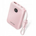 Vention 10000mAh 2 x USB-C 1x USB-A ar displeju 22.5W różowy
