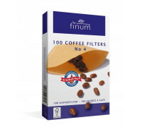 Filtry do kawy Finum No.4 Brązowe - 100szt.