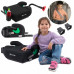 FOTELIK SAMOCHODOWY PODKŁADKA SIEDZISKO Z ISOFIX BLACK R129 125-150 CM
